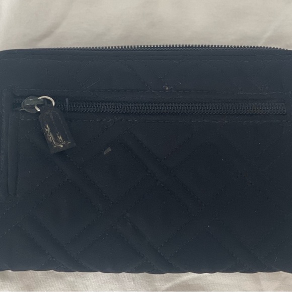 Vera Bradley Black Quilted Zip Wallet - Picture 2 of 5